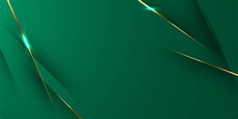 Premium Vector | Green abstract background design with elegant golden ...