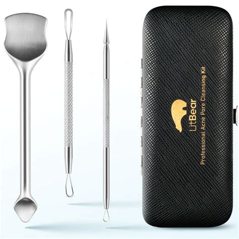 Pimple Popper Tool Kit, Pimple Needle Tool,Blackhead Extractions Tool ...