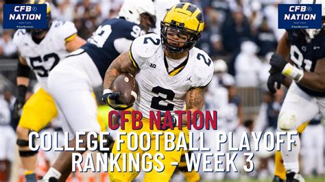 College Football Playoff Rankings Recap - Week 3 - Win Big Sports