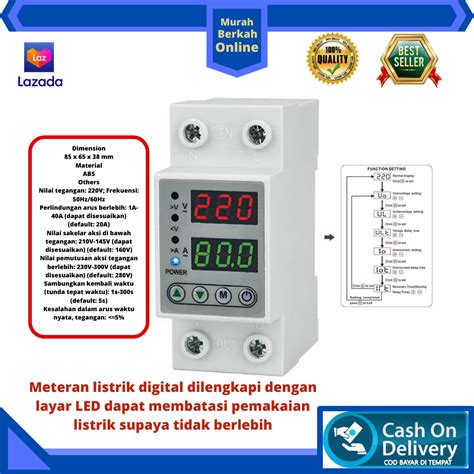 Meteran listrik digital dilengkapi dengan layar LED dapat membatasi ...