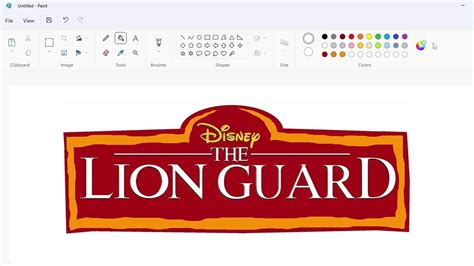 How to draw The Lion Guard logo using MS Paint | How to draw on your ...