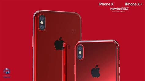 iPhone X and iPhone X+ Get the RED Treatment - Concept Phones