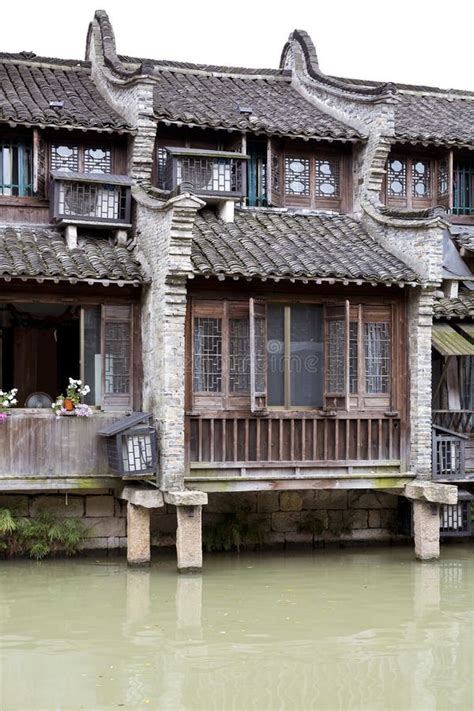 Wuzhen, China stock image. Image of house, outdoor, bridge - 36085587