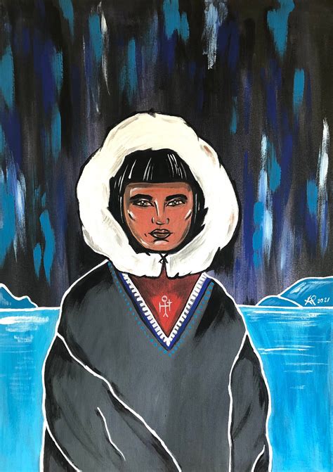 Painting Art & Collectibles North arctic Inuit Eskimo First Nations ...