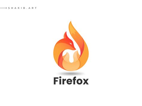 Firefox logo design by Shakib Rahman on Dribbble