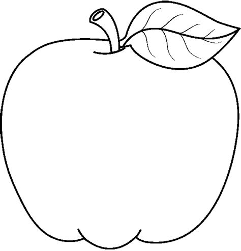 Apple Outline - ClipArt Best