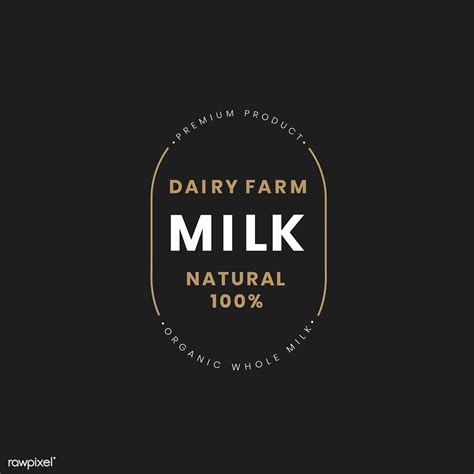 Dairy farm milk logo badge design | free image by rawpixel.com / wan | Farm logo design, Badge ...