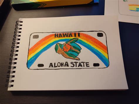 Hawaii License Plate Sketch : r/Hawaii