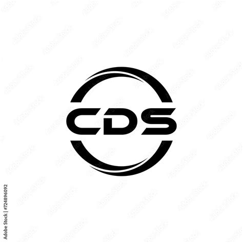 CDS letter logo design with white background in illustrator, cube logo ...