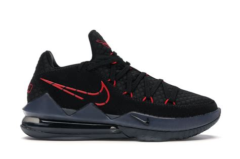 Nike LeBron 17 Low Black Red Dark Grey Men's - CD5007-001/CD5006-001 - US