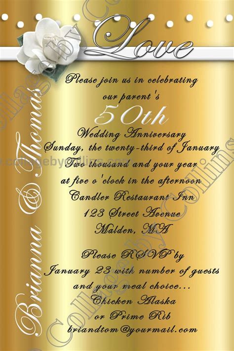 8 Best Invitation Card For Golden Jubilee Anniversary