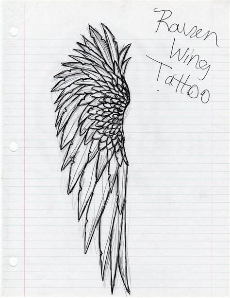 Raven Wings Tattoo