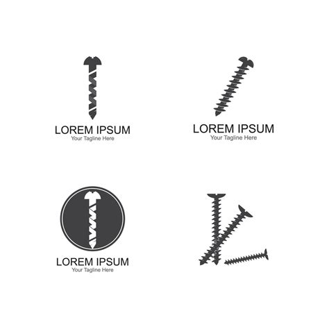 screw icon vector logo template 7047880 Vector Art at Vecteezy