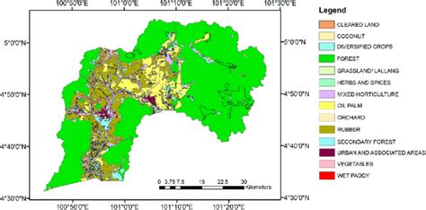 Land-use map (source from Department of Agriculture Malaysia, 2006). | Download Scientific Diagram