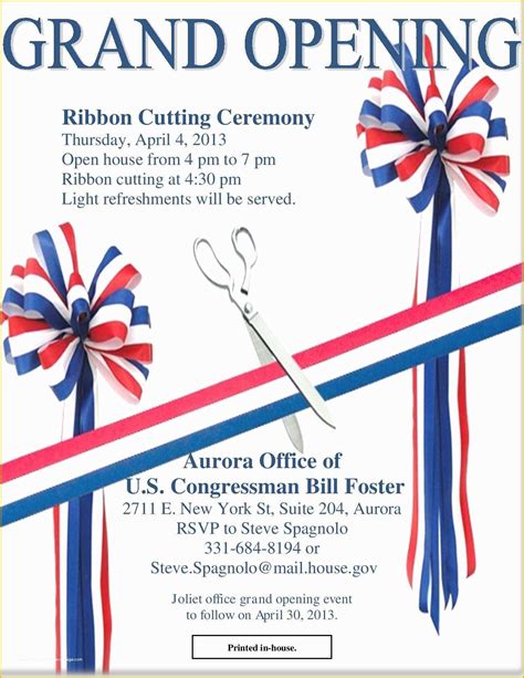 Ribbon Cutting Ceremony Invitation Template Free Of Ribbon Cutting ...