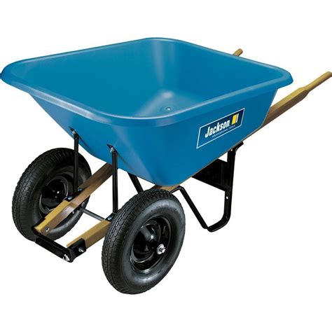 Jackson 8 cu. ft. Poly Wheelbarrow-BP8J - The Home Depot