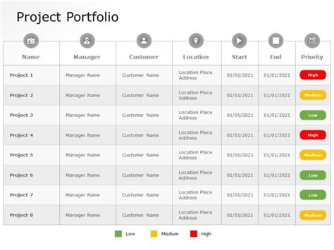 Project Portfolio 05 | Portfolio templates, Powerpoint templates, Infographic powerpoint