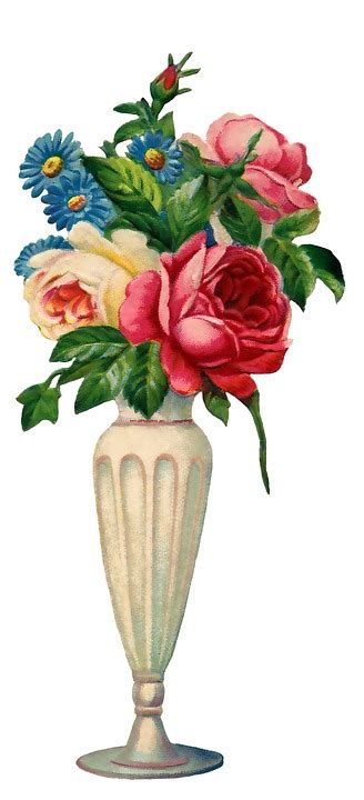 Download Vintage Flowers Vase Royalty-Free Stock Illustration Image - Pixabay