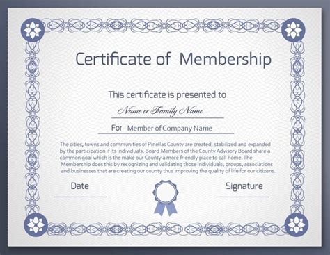 Design a membership certificate | Freelancer