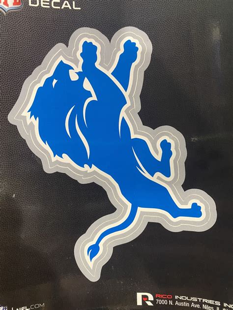 Detroit Lions Die Cut Logo Decal - 767345349569