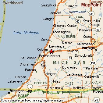 Watervliet, Michigan Area Map & More