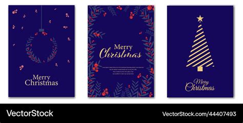 Happy holidays cards modern universal artistic Vector Image