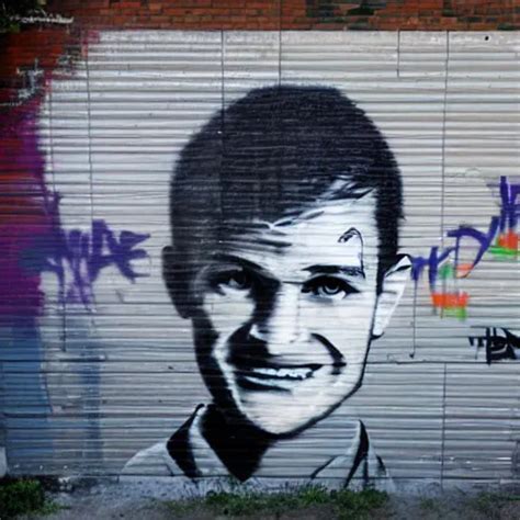 spray paint graffiti of vitalik buterin Ethereum on | Stable Diffusion | OpenArt