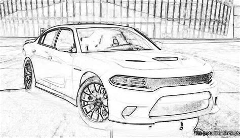 Dodge Charger Colouring In