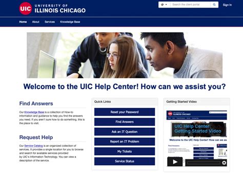 Introducing the UIC Help Center | Information Technology | University ...