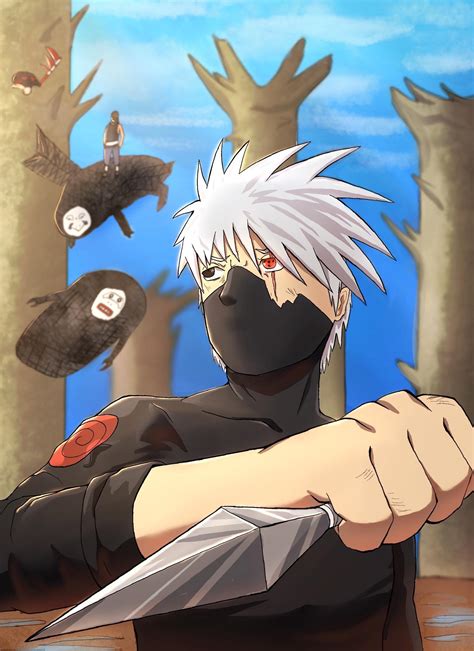 Drew Kakashi vs Kakuzu and Hidan! : r/Naruto