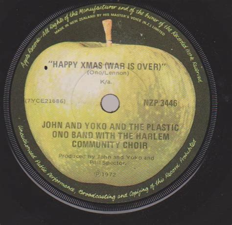 John And Yoko And The Plastic Ono Band – Happy Xmas (War Is Over) (1972 ...