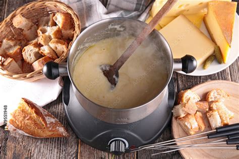 cheese fondue Stock Photo | Adobe Stock