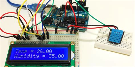 Arduino-DHT11-Humidity-and-Temperature-Sensor-With-LCD-Output - Electronics-Lab