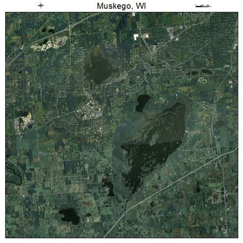 Aerial Photography Map of Muskego, WI Wisconsin