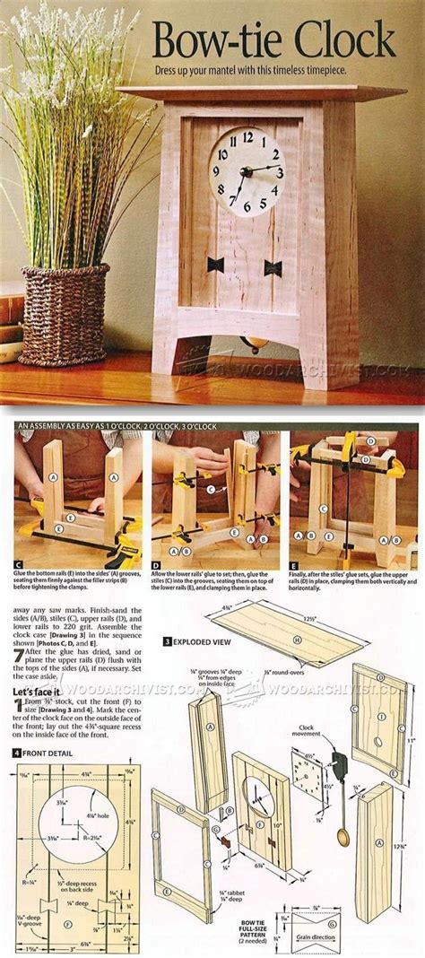 Free Printable Wooden Clock Plans
