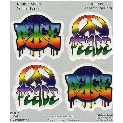 A338 - Small Graffiti Peace Designs Art Decal Window Stickers