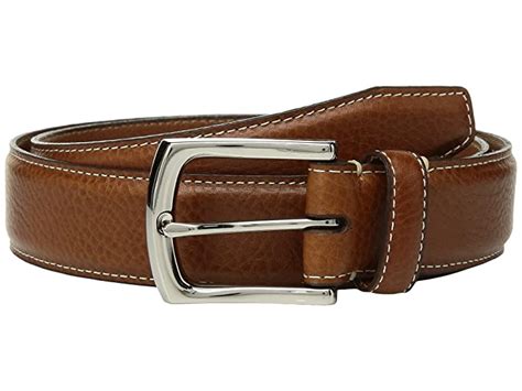 Johnston & Murphy Topstitch Belt | Zappos.com