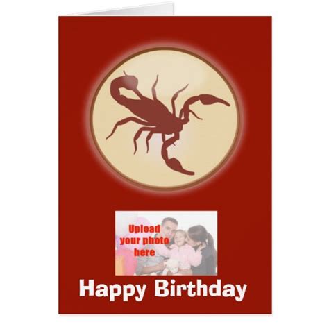 Scorpio Birthday Cards, Scorpio Birthday Card Templates, Postage ...