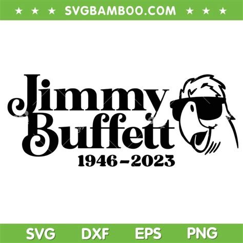 Jimmy Buffett Rip SVG PNG