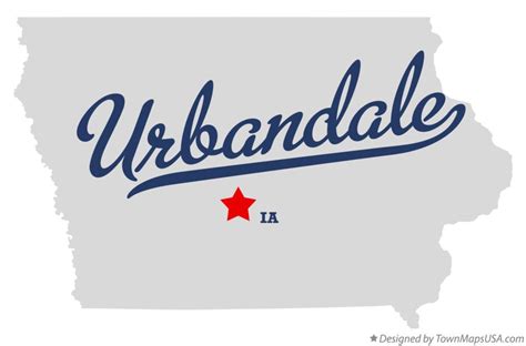 Map of Urbandale, IA, Iowa