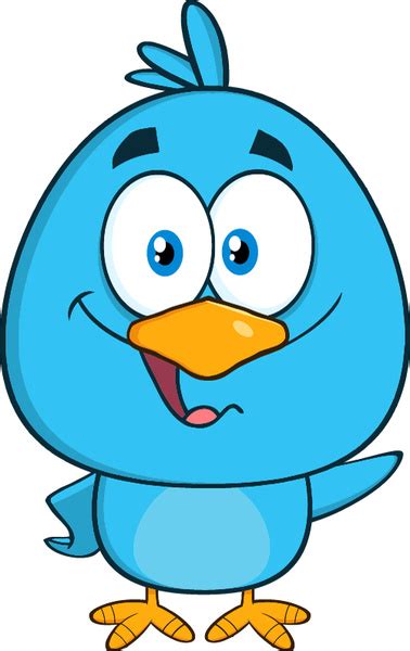 Funny blue bird cartoon vector set Vectors graphic art designs in editable .ai .eps .svg format ...