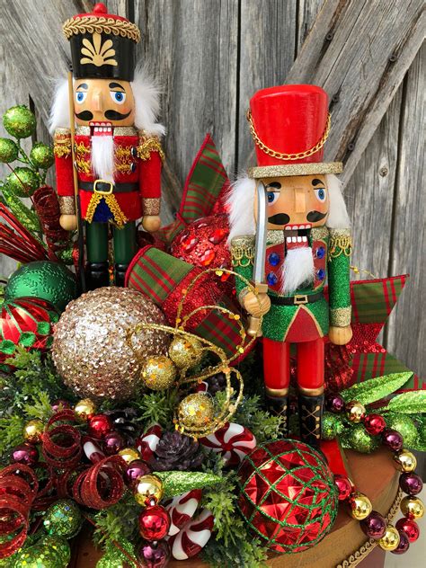 Christmas Centerpiece, Christmas Floral, Christmas Decor, Nutcracker ...