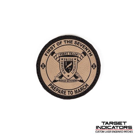 1st Battalion 7th Marines Laser Engraved Patch - Target Indicators