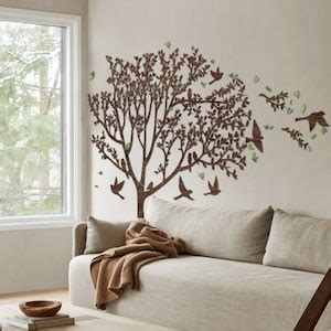 Tree Wood Wall Art,living Room Tree,large Tree Wall Art,tree of Life ...