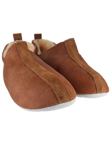 SHEPHERD Sheepskin Slippers Henrik, Antique Cognac | Fr