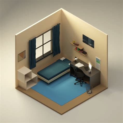 Isometric - Bedroom by Halcyon-Design on DeviantArt