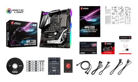 MSI mpg z390 gaming pro carbon box content