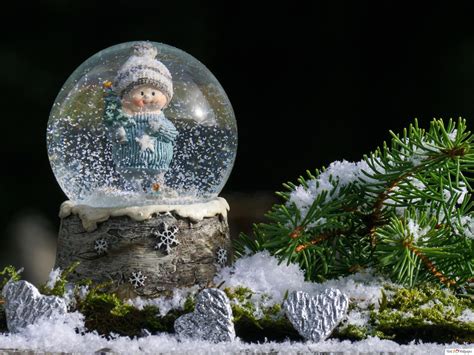 Little boy blue in a snow globe 4K wallpaper download