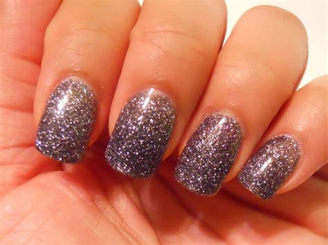 yummy411....get it here!: My new nails: Charcoal Gray/Black with Silver Glitter Acrylic