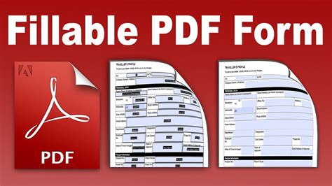 Fillable PDF- Convert and create an existing form into a fillable PDF - YouTube